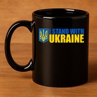 I Stand With Ukraine War 11oz C Handle Ceramic Mug