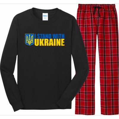 I Stand With Ukraine War Long Sleeve Pajama Set