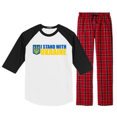 I Stand With Ukraine War Raglan Sleeve Pajama Set