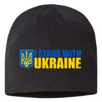 I Stand With Ukraine War Sustainable Beanie