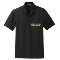 I Stand With Ukraine War Dry Zone Grid Polo