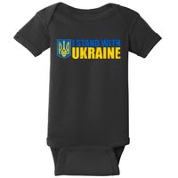 I Stand With Ukraine War Baby Bodysuit