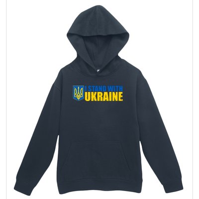 I Stand With Ukraine War Urban Pullover Hoodie