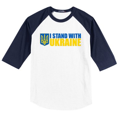 I Stand With Ukraine War Baseball Sleeve Shirt