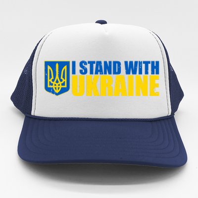 I Stand With Ukraine War Trucker Hat