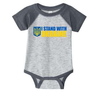 I Stand With Ukraine War Infant Baby Jersey Bodysuit