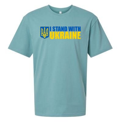 I Stand With Ukraine War Sueded Cloud Jersey T-Shirt