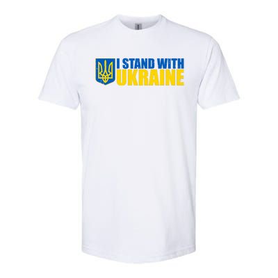 I Stand With Ukraine War Softstyle CVC T-Shirt