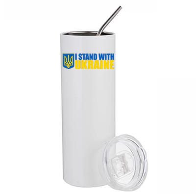 I Stand With Ukraine War Stainless Steel Tumbler