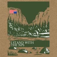I Stand With The Nps National Park Support Cotton Canvas Backpack
