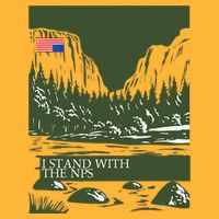 I Stand With The Nps National Park Support Pom Pom 12in Knit Beanie