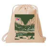 I Stand With The Nps National Park Support Drawstring Bag