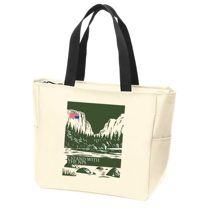 I Stand With The Nps National Park Support Zip Tote Bag