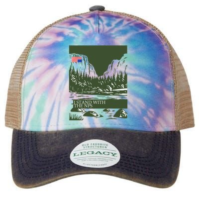 I Stand With The Nps National Park Support Legacy Tie Dye Trucker Hat