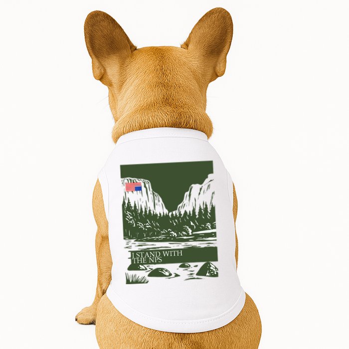 I Stand With The Nps National Park Support Doggie Tank