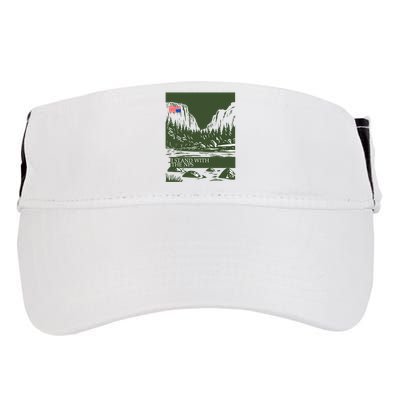 I Stand With The Nps National Park Support Adult Drive Performance Visor