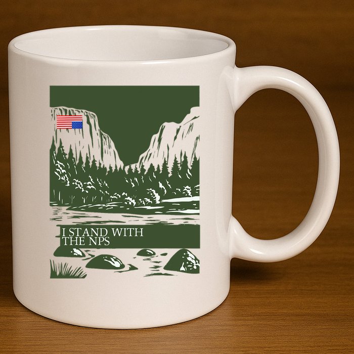 I Stand With The Nps National Park Support 11oz C Handle Ceramic Mug