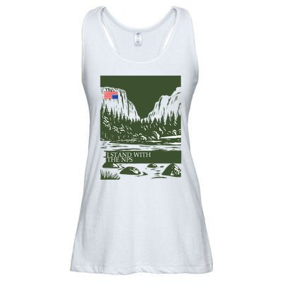 I Stand With The Nps National Park Support Ladies Essential Flowy Tank