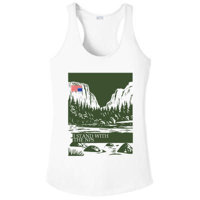 I Stand With The Nps National Park Support Ladies PosiCharge Competitor Racerback Tank