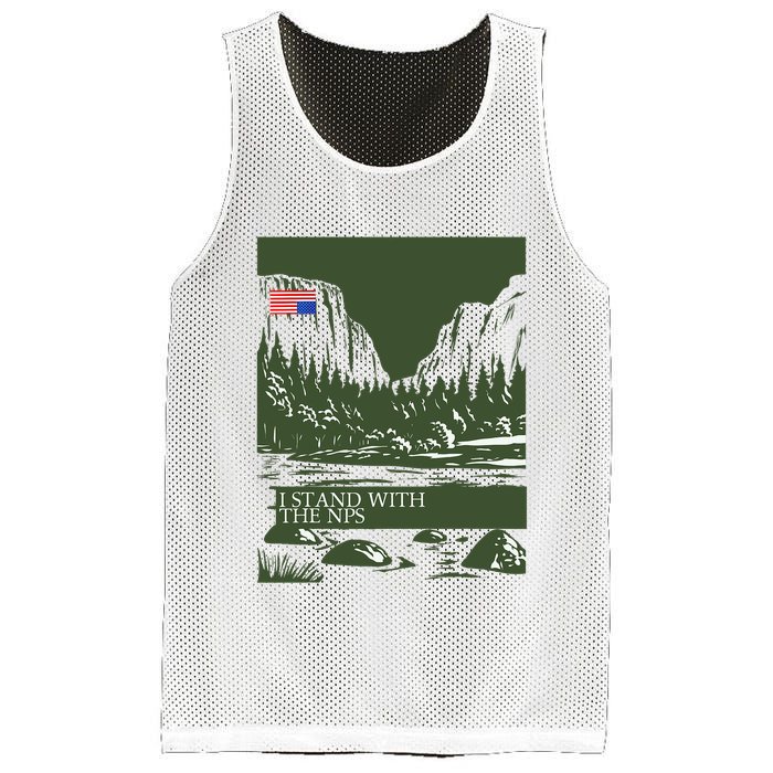 I Stand With The Nps National Park Support Mesh Reversible Basketball Jersey Tank