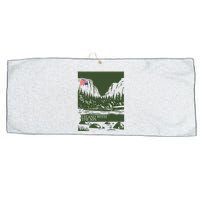 I Stand With The Nps National Park Support Large Microfiber Waffle Golf Towel