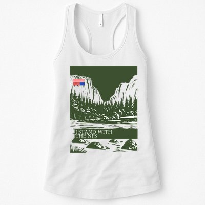 I Stand With The Nps National Park Support Womens Tank Top
