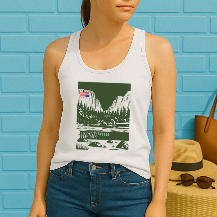 I Stand With The Nps National Park Support Womens Tank Top