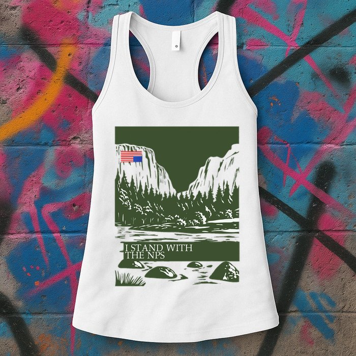 I Stand With The Nps National Park Support Womens Tank Top
