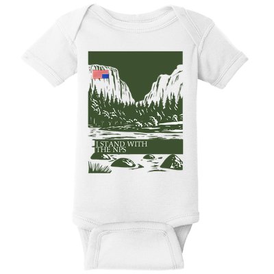 I Stand With The Nps National Park Support Baby Bodysuit
