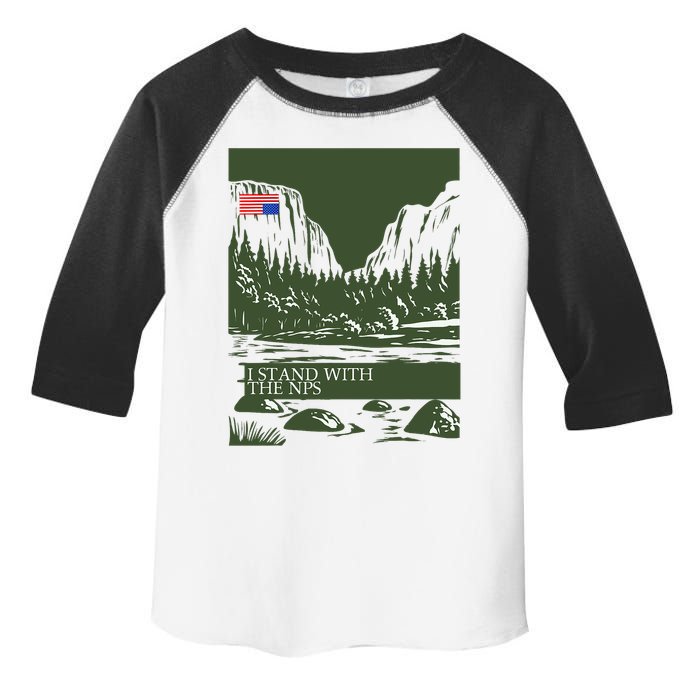 I Stand With The Nps National Park Support Toddler Fine Jersey T-Shirt