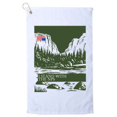I Stand With The Nps National Park Support Golf Towel