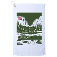 I Stand With The Nps National Park Support Golf Towel