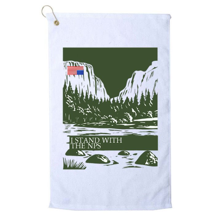I Stand With The Nps National Park Support Golf Towel