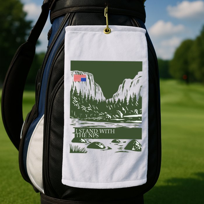 I Stand With The Nps National Park Support Golf Towel