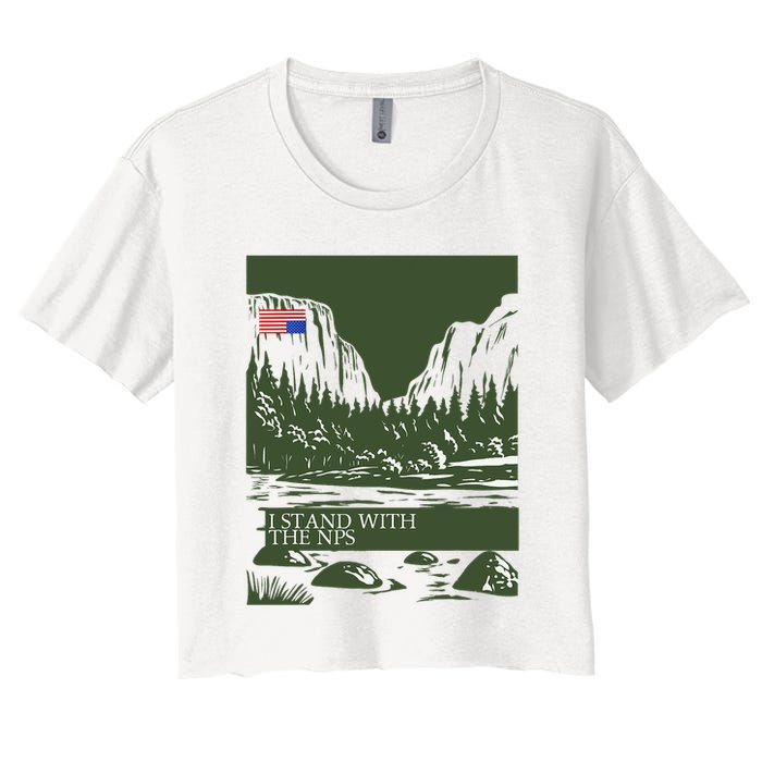 I Stand With The Nps National Park Support Crop Top