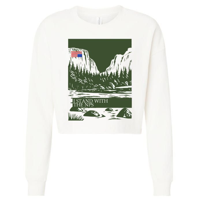 I Stand With The Nps National Park Support Cropped Pullover Crew