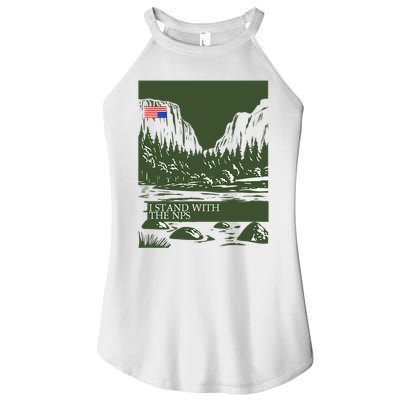 I Stand With The Nps National Park Support Women's Perfect Tri Rocker Tank