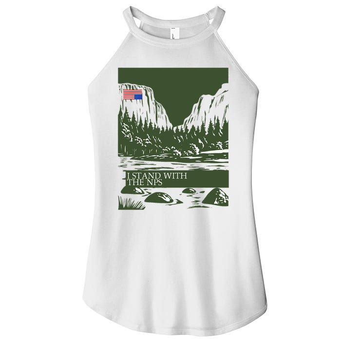 I Stand With The Nps National Park Support Women's Perfect Tri Rocker Tank