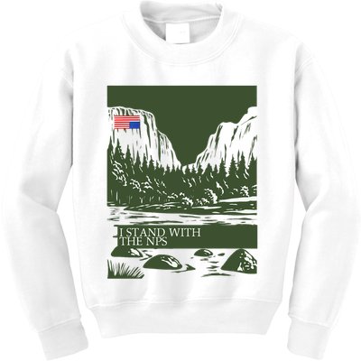 I Stand With The Nps National Park Support Kids Sweatshirt