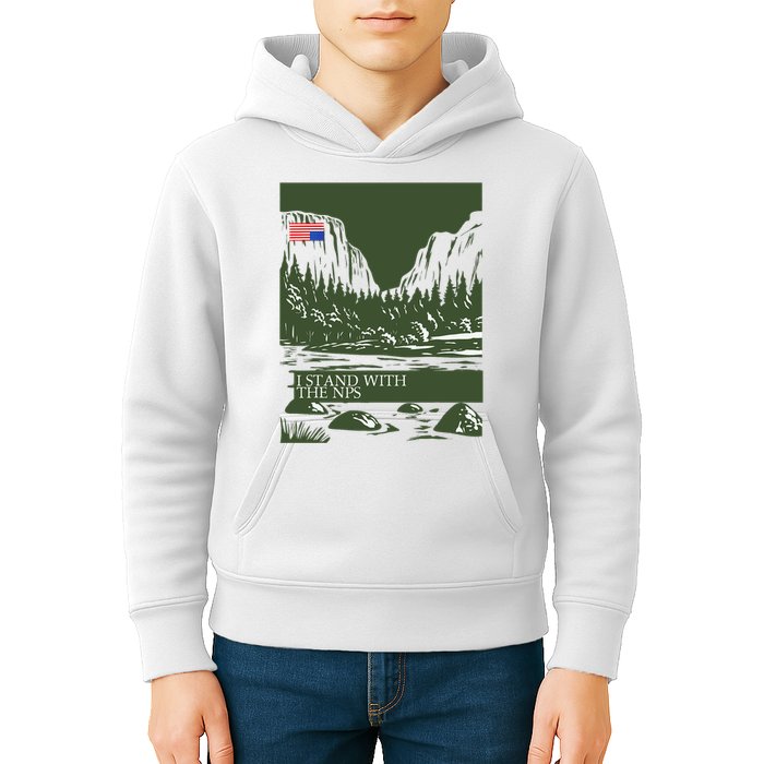 I Stand With The Nps National Park Support Kids Hoodie