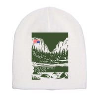 I Stand With The Nps National Park Support Short Acrylic Beanie