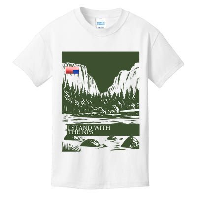 I Stand With The Nps National Park Support Kids T-Shirt