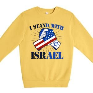 I Stand With Israel Premium Crewneck Sweatshirt