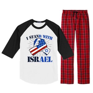 I Stand With Israel Raglan Sleeve Pajama Set