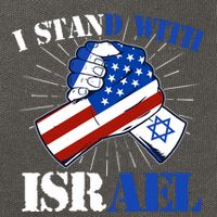 I Stand With Israel Cotton Canvas Backpack