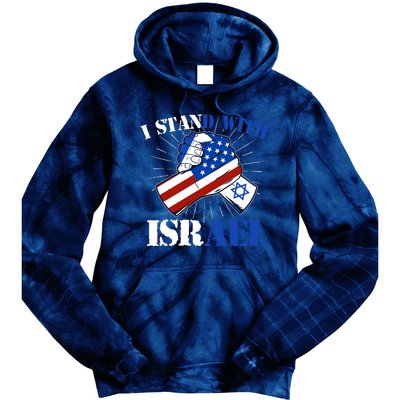 I Stand With Israel Tie Dye Hoodie