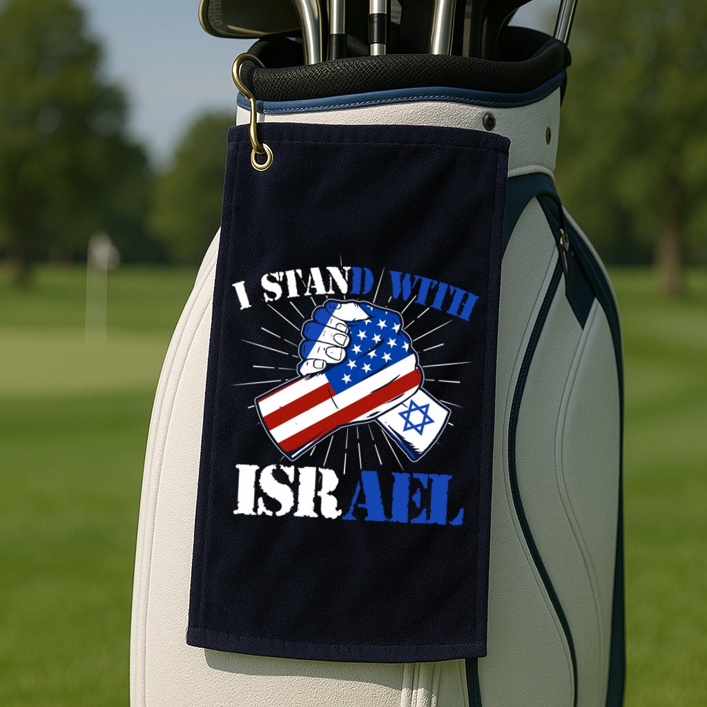 I Stand With Israel Golf Towel