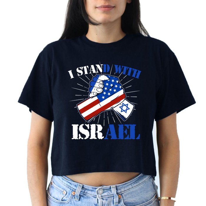 I Stand With Israel Women's Crop Top Tee