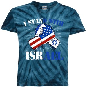 I Stand With Israel Kids Tie-Dye T-Shirt