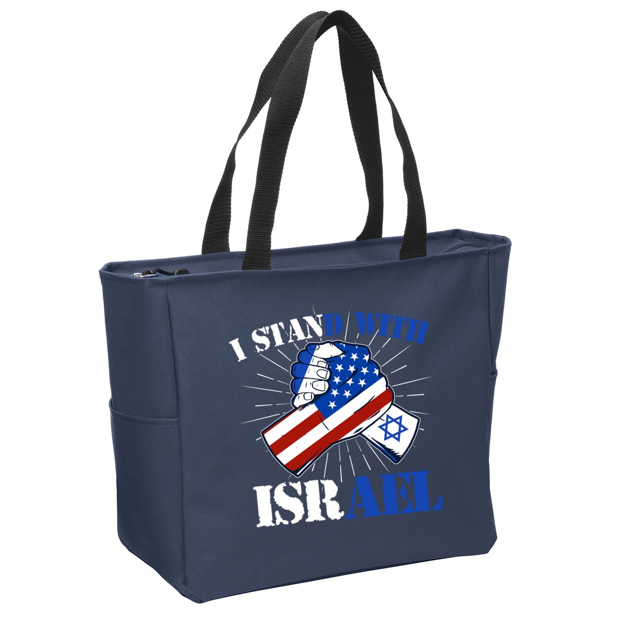 I Stand With Israel Zip Tote Bag